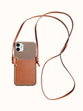 Card Slot Wallet Case With Crossbody Strap Lanyard for iPhone 15 14 13 12 series