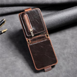 Luxury Leather Zipper Wallet 360° Full Protection Case For Samsung Galaxy Z Flip 3