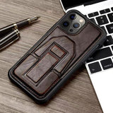 PU Leather Card Pocket Stand Holder Protect Camera Shockproof Case for iPhone 13 12 11 Pro Max