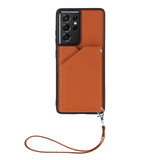 Leather Wallet Card Slot Case For Samsung Galaxy S21 S20 Series