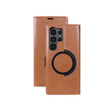 PU Leather Magsafe Card Pocket Flip Case for Samsung Galaxy S22 S21 Note 20 series