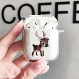 Cartoon Santa Claus Christmas Soft TPU Case For Airpods 3 2 1 Series