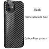 Frosted Ultra Thin Plastic Protective Carbon Fiber Case For iPhone 12 Series