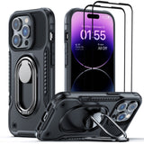 Heavy Duty Protective Case With 360° Rotatable Magnetic Stand for iPhone 14 Series