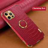 Genuine Leather Personalized Phone Case for iPhone 12 11 Series