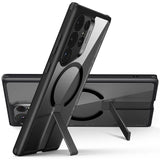 Foldable Kickstand MagSafe HaloLock Military-Grade Drop Protection Case for Galaxy S24 Ultra