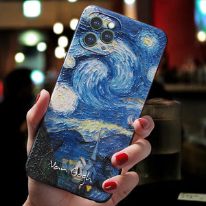 3D Art Soft Case for iPhone 13 12 11 Pro Max Mini