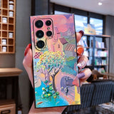 Beautiful Painting Art Home Trees Soft TPU Case For Samsung S23 S22 S21 series