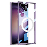 Luxury Wireless Charging Plating Clear Soft Case For Samsung Galaxy S23 Ultra Plus