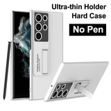 Leather Wrist Strap Holder Matte Case for Samsung Galaxy S22 Series
