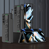 Luxury Wristband Case with Magnetic Hinge Kickstand for Samsung Galaxy Fold 4