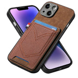 Cards Slot Wallet Leather Lens Protection Magnetic Denim Pocket Case for iPhone 14 13 12 series