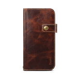 Wallet Finger Strap Leather Case iPhone 14 13 12 series