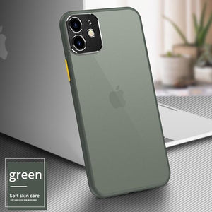 Full Cover Back Camera Lens Metal Ring Protector Shockproof Clear Case For iPhone 11