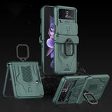 Magnetic Hinge Slide Camera Protection Case for Samsung Galaxy Z Flip 3