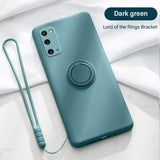 Luxury Magnetic Bracket Soft Silicone Shockproof Case For Samsung Galaxy S20