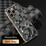 Slim Leather Protective Stripe Case for iPhone 15 14 13 series