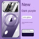 Luxury Transparent Slim Magsafe Magnetic Hard PC Case With Lens Protection For iPhone 14 13 12 Series