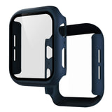 Plastic Bumper Frame Case with Glass Film for Apple Watch Series