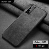 Alcantara Artificial Leather Full Protection Business Case for Galaxy S20 Series