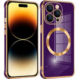 Plating Shockproof MagSafe Charging Case For iPhone 14 13 12 series