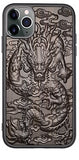 3D Relief Embossed Sandalwood Case for iPhone 13 12 Series