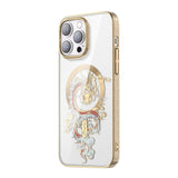 Electroplating Frame Dragon Phoenix Magsafe Wireless Charger Case For iPhone 14 series