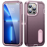 Heavy Armor Shockproof Case with Metal Bracket for iPhone 14 13 12 series
