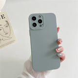 Liquid Silicone Camera Protect Case for iPhone 14 13 12 series