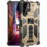 Rubber Rugged Kickstand Magnetic Shockproof Armor Case For Samsung Galaxy S24 series