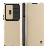 Flip Leather Slide Camera Case for Samsung Galaxy Z Fold 4