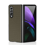 Carbon Fiber Texture Shockproof Protective Case for Samsung Galaxy Z Fold 3 Fold 2