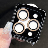 Glitter Camera Protector Metal Lens Ring Glass For iPhone 14 series