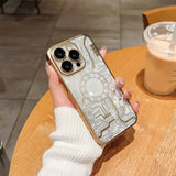 Luxury Plating Circuit Pattern Shockproof Clear Case With Lens Protector Film For iPhone 14 13 12 series