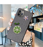 Luxury 3D Embroidery Fashion Soft Silicone Case For iPhone 11 Series