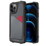 Heavy Duty Protection Shockproof Luxury Silicone TPU Wallet Card Slots Case For iPhone 12 Series