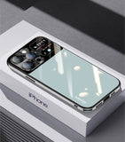 Luxury Glass Metal Lens Film Protection TPU Soft Case For iPhone 14 13 12 series