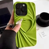 Love Heart Silk Pattern Soft Silicone Case for iPhone 15 14 13 12 series