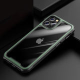 Silicone PC Mixed Shockproof Armor Transparent Case for iPhone 12 Series