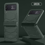 Armor Case with Bracket Rugged for Samsung Galaxy Z Flip 4