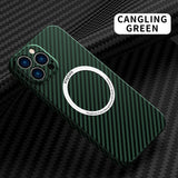 Luxury Carbon Fiber Magnetic Magsafe Cases for iPhone 13 12 11 Series