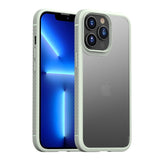 Carbon Fiber Border Matte Transparent Airbag Shockproof Cover for iPhone 13 Series