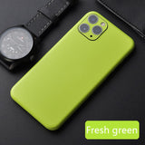 Leather Skin Sticker Paste Rear Decorative Wrap Film Back Cover For iPhone 12 11 XS Series