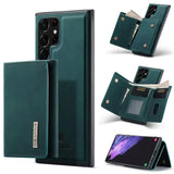 2 In 1 Magnetic Wallet Card Slot Holder Kickstand Leather Case For Samsung Galaxy S24 S23 S22 S21 Ultra Plus