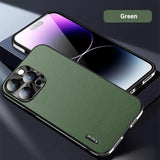 Luxury Starlight Lens Protection Leather Back TPU Case For IPhone 15 14 13 12 series