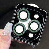 Glitter Camera Protector Metal Lens Ring Glass For iPhone 14 series