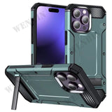 Military Grade Protective Durable Slim TPU Case With Fold Bracket For iPhone 15 14 13 12 series