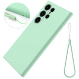 Solid Pastel Color Shockproof Easy To Clean Liquid Silicone Case For Galaxy S24 series