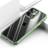 Contrast Color TPU PC Hybrid Transparent Case for iPhone 13 12 11 Series