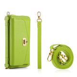 Business Wallet Cards Slot Phone Bag Case With Lanyard For iPhone 15 14 13 series